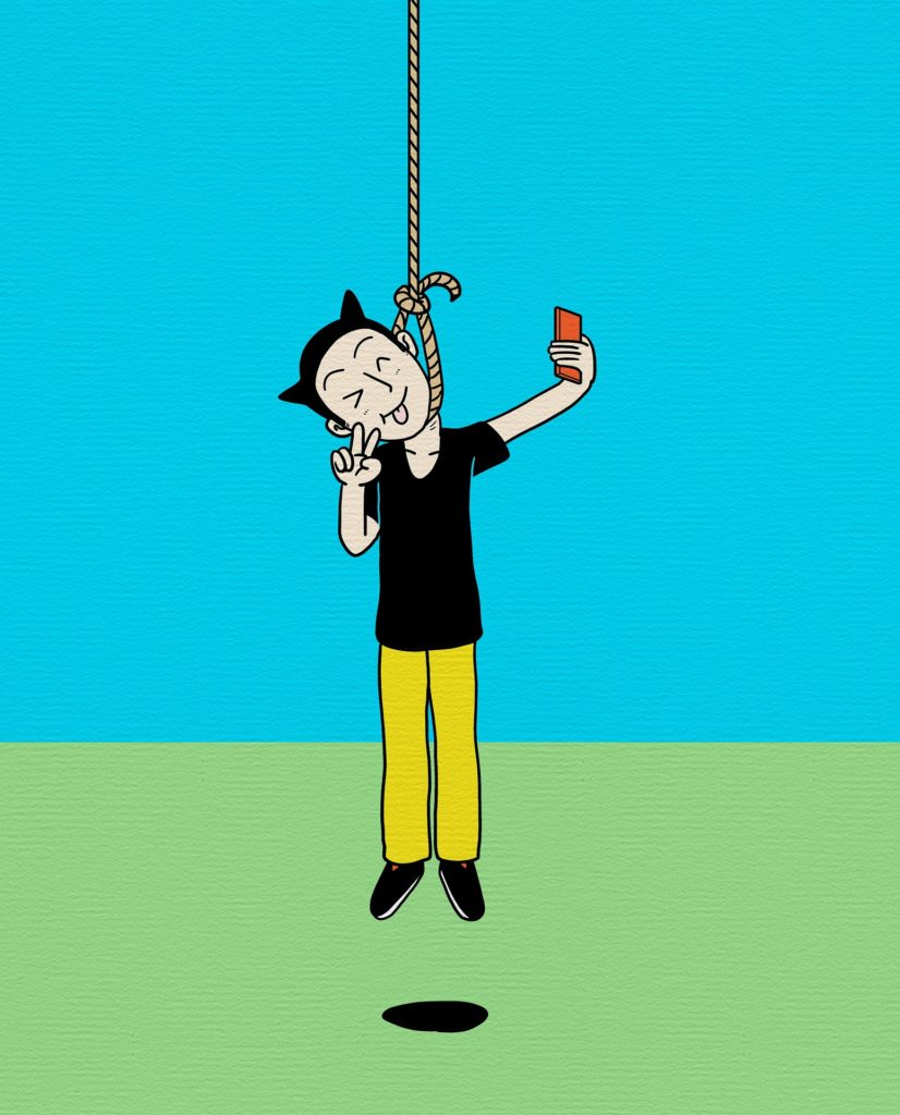 Suicide selfie